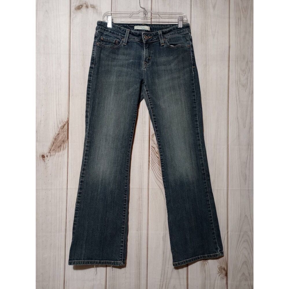 Levis 545 Low Boot Cut Jeans Womens 8 Medium Blue Denim Flap Pocket 545-0211‎